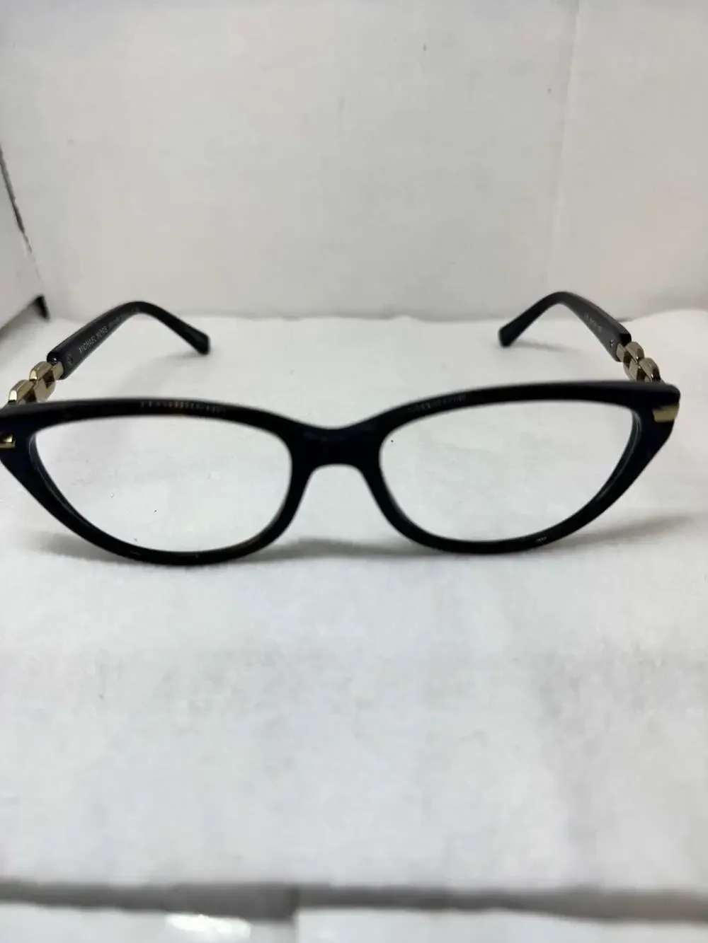 Michael Kors Frames Only MK4020B Cat-Eye Eyeglasses with Gold Chain Detail